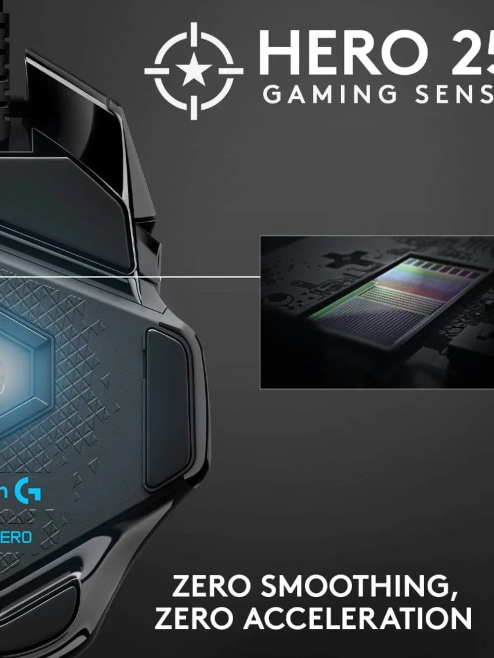 Logitech G502 Hero High Performance Wired Gaming Mouse Hero 25K Sensor RGB Black